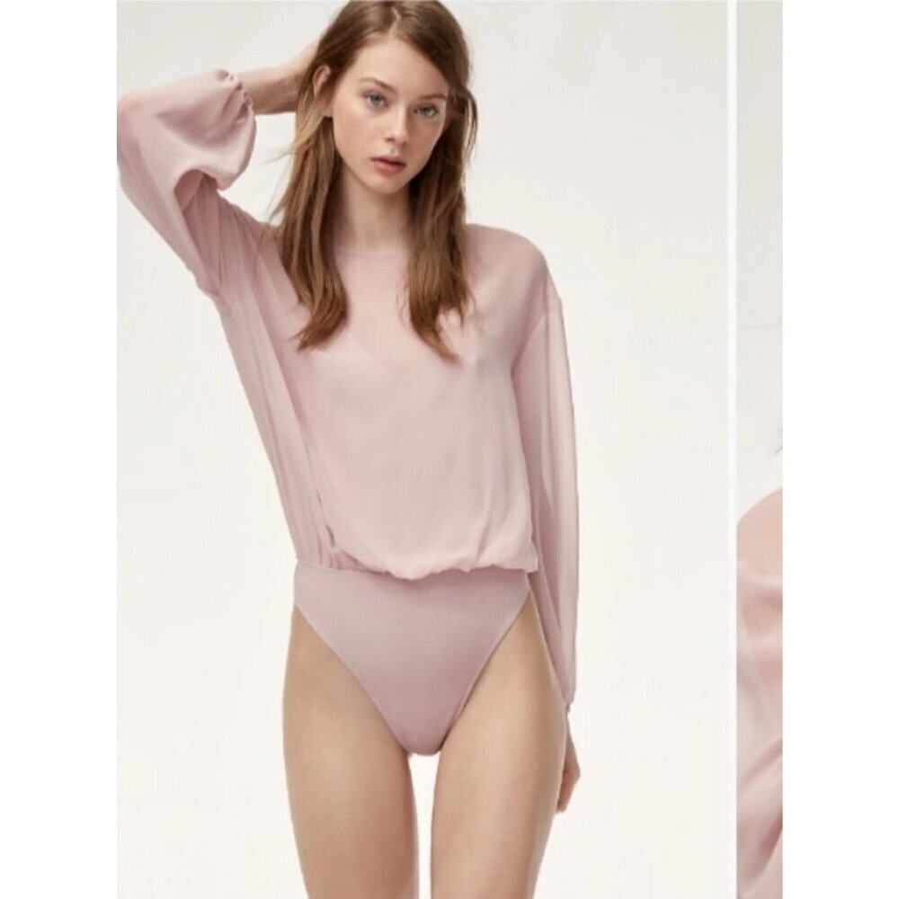 ARITZIA Wilfred Talmont Bodysuit Pink - Size XS